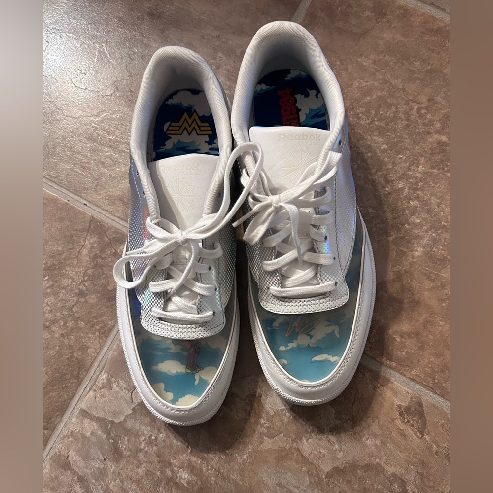 Reebok Limited Edition Women's White Transparent  Wonderwoman Sneakers